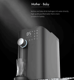 PSC9pro Electric Smart Hydrogen-Rich Reverse Osmosis Desk-Top Water Purifier-Ideal for Home and Commercial Use. Carbon Gray RO Filter