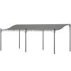 10' x 20' Outdoor Pergola Canopy, Metal Patio Canopy with Drainage Holes for Backyard, Garden, Dark Gray