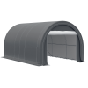 16' x 10' Carport, Heavy Duty Portable Garage / Storage Tent with Large Zippered Door, Anti-UV PE Canopy Cover for Car, Truck, Boat
