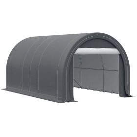 16' x 10' Carport, Heavy Duty Portable Garage / Storage Tent with Large Zippered Door, Anti-UV PE Canopy Cover for Car, Truck, Boat