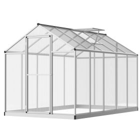 Greenhouse for Winter, 10' L x 6' W Walk-In Polycarbonate Greenhouse