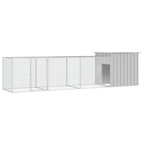 Chicken Cage Grey Galvanized Steel Large Durable Chicken Cage