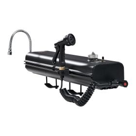 VEVOR Roof Rack Water Tank, 4 Gal, Multi-Dispensing Outdoor Tank with 2 Splash-Guard Panels & T-slot