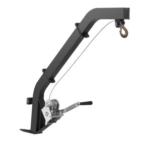 VEVOR Tree Mounted Deer Hoist, 353 lbs Load Capacity, Hunting Game Hoist Winch Lift with Ratchet Strap, Heavy Duty Deer Hanger for Skinning, Cleaning