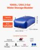 VEVOR Water Storage Bladder 264.2 Gallon Large Capacity Water Bag, Portable & Collapsible Soft Waters Container