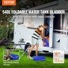 VEVOR 540L/142.7 Gallon Water Storage Bladder, RV Water Tank, 1000D Blue PVC Collapsible Water Storage Containers, Large Capacity Soft Water Bag