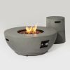 Steel Propane Fire Bowl Outdoor Round Propane Fire Pit with Tank Holder