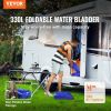 VEVOR 330L/87 Gallon Water Storage Bladder, RV Water Tank, 1000D Blue PVC Collapsible Water Storage Containers, Large Capacity Soft Water Bag