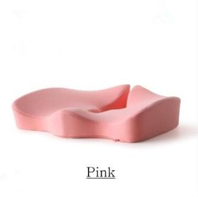 Memory Foam Seat Cushion Breathable Beautiful Buttocks Chair (Option: Pink)