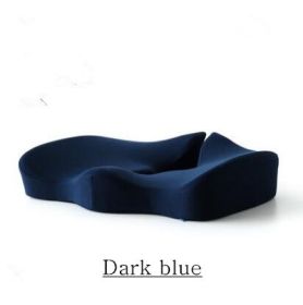 Memory Foam Seat Cushion Breathable Beautiful Buttocks Chair (Option: Blue)